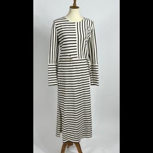 TORY BURCH DESIGNER STRIPED MAXI DRESS NWOT